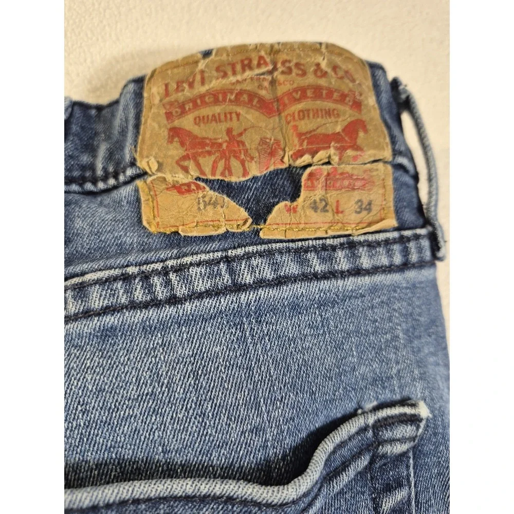Levi's 541 Athletic Taper Jeans Men's 42x34 Medium Wash Blue Denim